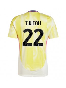 Juventus Timothy Weah #22 Auswärtstrikot 2024-25 Kurzarm